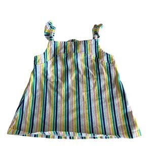 Copper Ley Adventure Wear Rainbow Striped Tank Top - Size 2T - Buttons